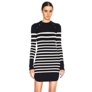 Isabel Marant Haeza stripped Merino Wool-Blend Sweater Dress